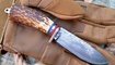 Охотничий нож Y-START HK6001 из дамасской стали