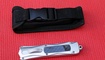 Фронтальный нож Microtech Scarab CF Inlay Кривой Рог