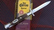 Italian Style Stiletto Swinguard Automatic Knife Stag Horn продажа