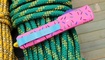 Фронтальный нож Microtech Dessert Warrior Ultratech Donut Pink Житомир
