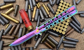 Нож Балисонг CS GO градиент