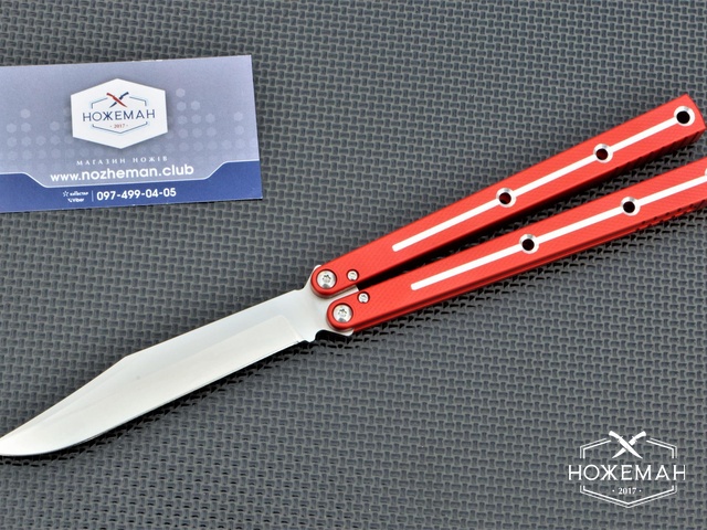 Балисонг Squid Industries Krake Raken Red Dual Tone