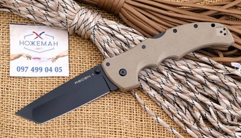Cold Steel Recon 1 Tanto Lockback Knife FDE G-10