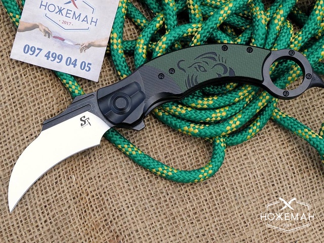 Складной керамбит Sitivien ST164 Tiger Zodiac Series