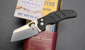 Kizer Mini Sheepdog C01C Button Lock Richlite