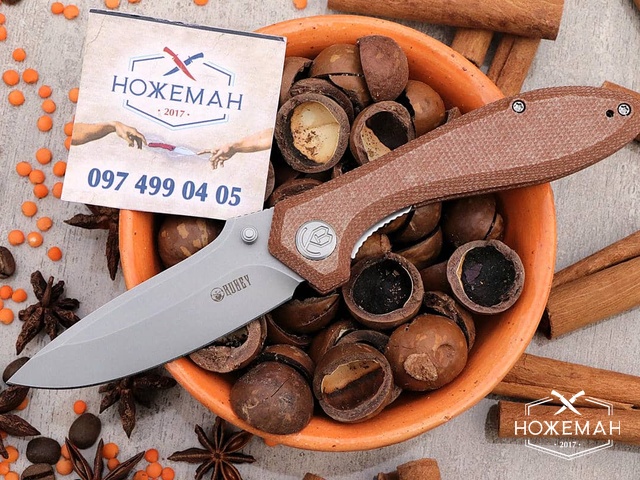 Kubey Ruckus Tan Micarta KU314M