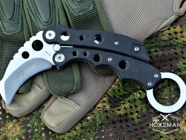 Керамбит складной Mantis Vuja De Balisong Karambit реплика