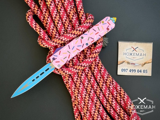 Microtech Exclusive Dessert Warrior UTX-85 Donut Pink