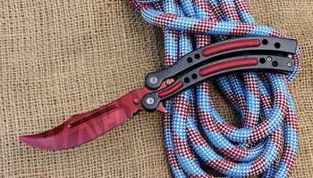 Нож бабочка из CS GO Slaughter тренировочная