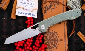 Нож Kubey Elang Green Micarta