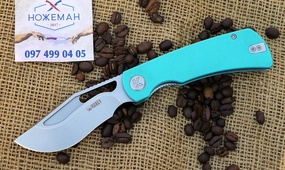 Нож Kubey Gurkha Tiffany Blue KU397B