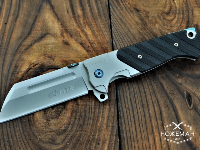 Нож реплика Andre de Villiers Custom Butcher V2 Flipper G10