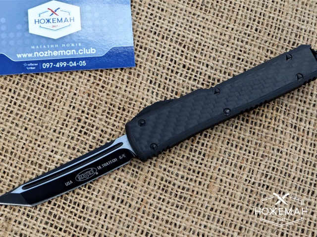 Нож Microtech Ultratech T/E OTF Knife Carbon