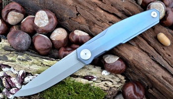 Нож Real Steel S3 Puukko Front Flipper sky purple 9522