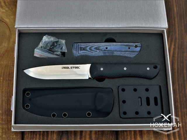 Нож RealSteel Bushcraft individual Blue/Black