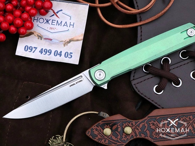 Нож RealSteel G-Frame Spring Green 7874TS03