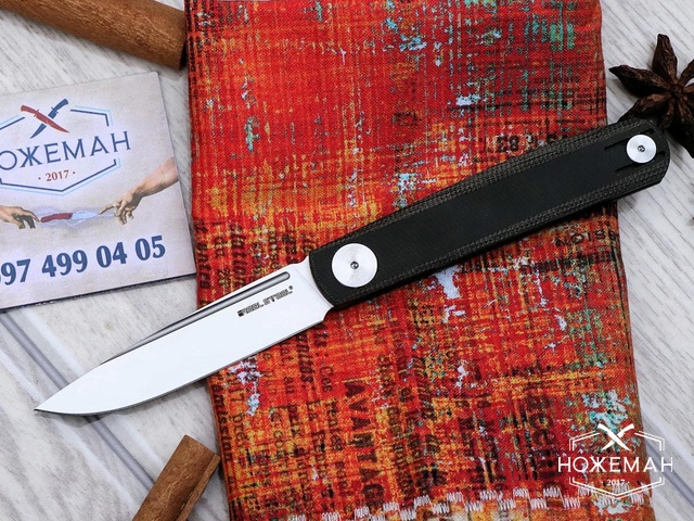 Нож RealSteel Gslip Compact Dark Brown Micarta