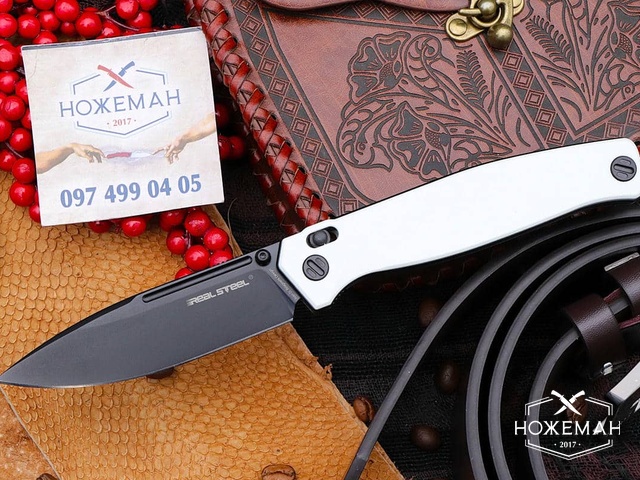 Нож RealSteel Huginn Survival White G10