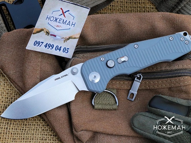 Нож RealSteel Ironclad Grey G10 Tanto