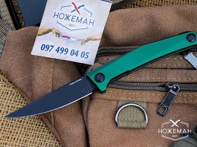 Нож RealSteel Teres Green Aluminium