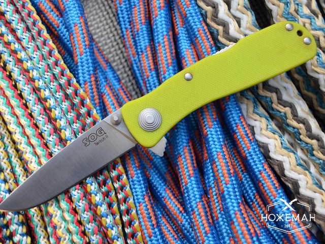 Нож SOG Twitch II fruit green