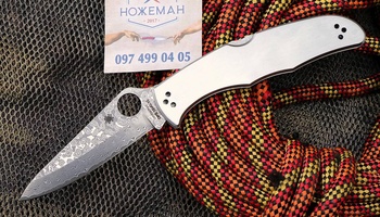 Нож Spyderco Endura 4 C10 Steel Damascus