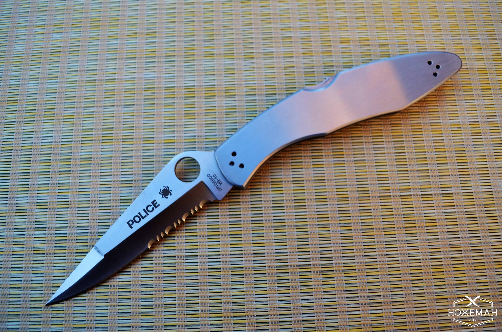 Купить Складной нож Spyderco Police Serrated C07HS в Украине - доставка ...