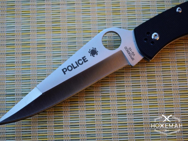 Нож складной Spyderco Police G10