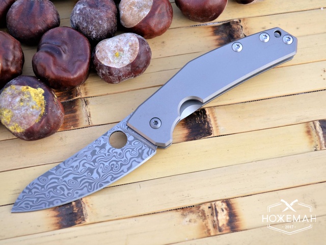 Нож Spyderco SpydieChef дамаск