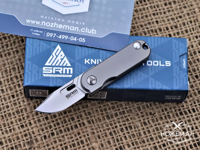 Нож на ключи SRM 418S premium titanium