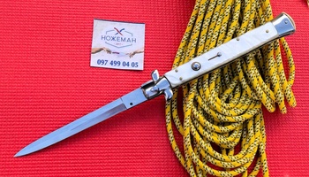 Нож стилет AKC 13" Italian Stiletto White Pearl
