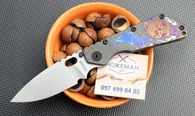 Нож Strider SMF Striped Winged Scull