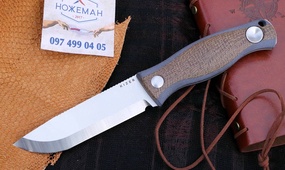 Нож выживания Kizer Polaris Burlap Micarta 1100A3