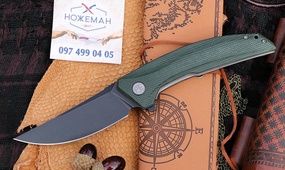Petrified Fish PFP05 Deepsea Green Micarta