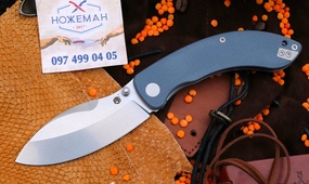 Petrified Fish Zonda Gray Blue G10