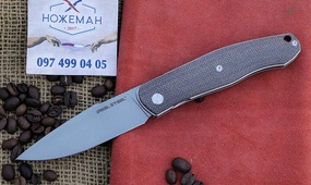 RealSteel Serenity Front Flipper Natural Micarta
