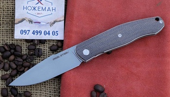 RealSteel Serenity Front Flipper Natural Micarta