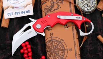 Складной керамбит Kubey Mini Wrath Red