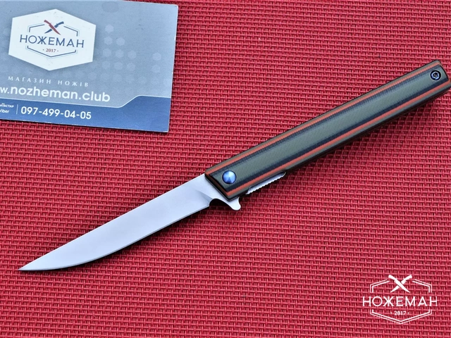 Складной нож Fisherman Slim mini G10 Flipper TC027 Ti-clip