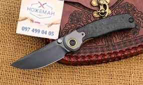 Складной нож Kizer Pioneer Marble Carbon
