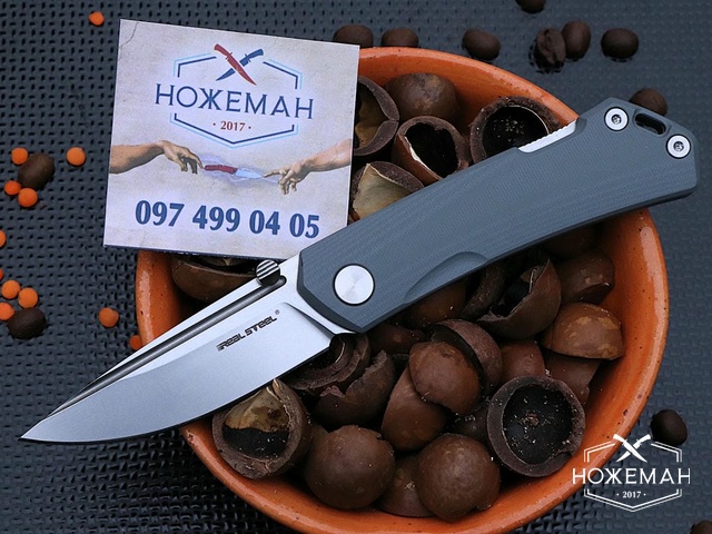 Складной нож RealSteel Luna Maius Eco Gray G10