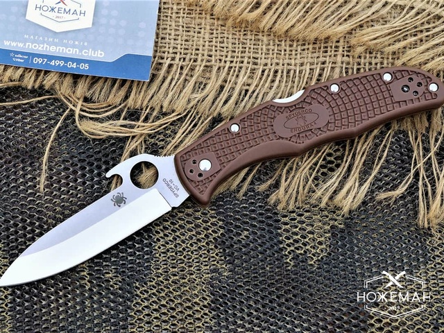 Складной нож Spyderco Endura 4 Emerson Wave C10 brown