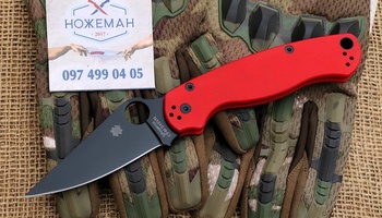 Spyderco Paramilitary 2 C81 Knife Red G-10