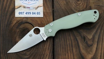 Spyderco Paramilitary 2 C81 Natural G-10