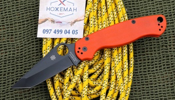 Spyderco Paramilitary 2 Exclusive Tanto Orange G10