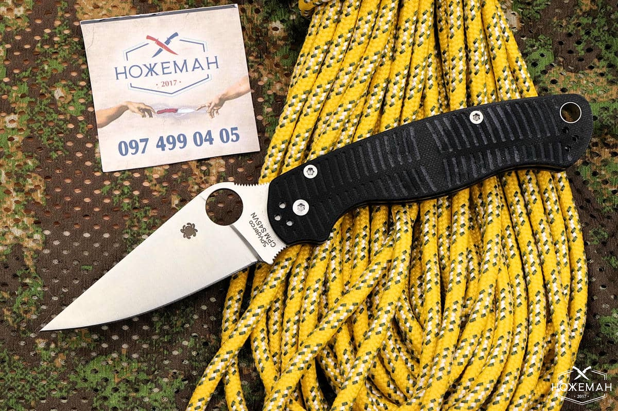 Spyderco Paramilitary 2 MagnaCut Salt Black G-10 купить в Украине ...
