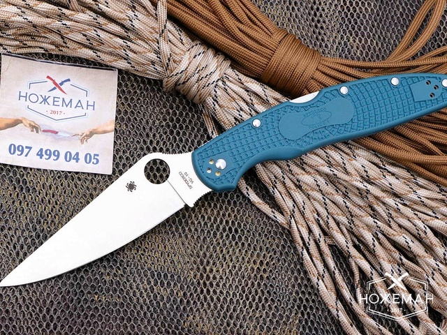Spyderco Police 4 Lightweight Blue FRN C07FP4