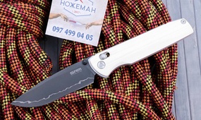 SRM Knives Terrier 258L-GX2 White G10