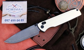 SRM Knives Terrier 258L-GT2 White G10