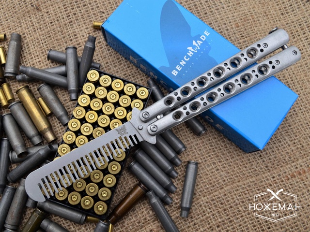 Тренировочный нож бабочка Benchmade 41 с расческой